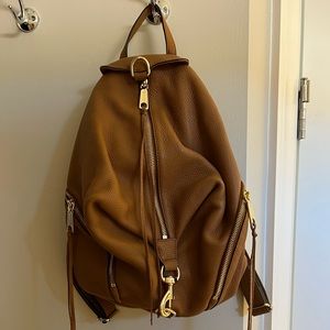 Rebeca Minkoff.  Brown leather back pack.